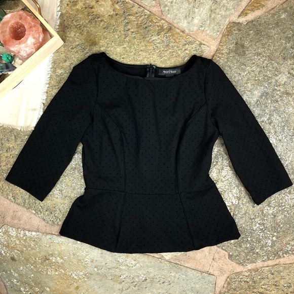 CLEARANCE WHBM Peplum Top Size 2 - Picture 1 of 8